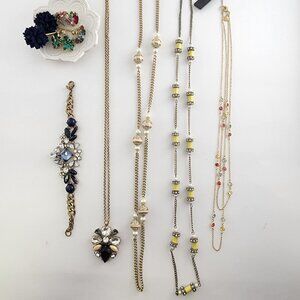 J Crew Jewelry Lot Necklace Bracelet Earrings